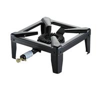 FOKER Mod. Acciaio Réchaud à Gaz Extérieur en Acier Peint, Puissance Extrême 8,8 kW, Consommation 640 g/h, pour Camping et Grandes Marmites, Fabriqué en Italie (Art. 03090)