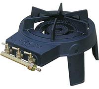 FOKER Réchaud Gaz Fonte 3 Robinets 7600W - Fabriqué en Italie - Brûleur Puissant Butane/Propane - Trépied Stable pour Camping, Conserves, Paella, Cuisson Extérieur