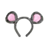 FOKH Serre-tête oreilles d'ours doux en peluche pour se laver le visage et les animaux de dessin animé - Costume d'Halloween