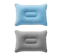 FOKIZB Lot de 2 Oreiller Gonflable Camping et Coussin de Plage Gonflable, 22x34cm, Coussin Gonflable, Coussin de Voyage Léger et Compact pour Randonnée et Avion, Repose Tête Confortable