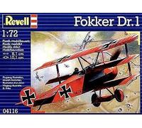 Fokker Dr. 1 Triplan 1918 Baron Rouge Von Richtofen Kit En Plastique Modèle 1:72