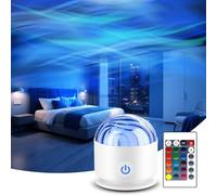 Fokky Projecteur Ciel Etoile, Lampe Aurore Boréale avec 16 Effets Lumineux et Télécommande, Projecteur Galaxie Veilleuse Enfant pour Lampe Ambiance, Décoration de Chambre, Cadeau pour Enfant Adult