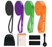 Fokky Set Élastique Musculation 4 Niveaux avec Ancrage Rangement Portable