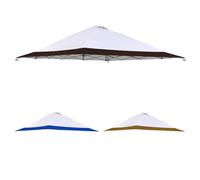 Fokocy Auvent de rechange de 33 x 33 m, auvent imperméable à un niveau avec revêtement argenté pour tente de camping Coleman (dessus uniquement, cadre non inclus)