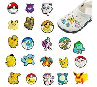 Fokroin 25 Accessoires pour chaussures, Accessoires pour chaussures Crocs, épingles Crocs, Accessoires pour chaussures en PVC mignons, Cadeaux d'anniversaire