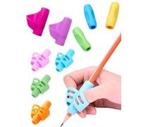 Fokroin Guide Doigts Ecriture Enfant, 9 Pièces, Multicolore, Poignées pour Crayons, pour Les Enfants Dysgraphiques Ou Les Adultes Ayant Des ProblèMes Articulaires