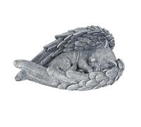 Fokroin Statue Chat, Statue Jardin Exterieur, Chat en Pierre Tombale, Statue Commémorative pour Animaux de Compagnie, Statuette Chat Jardin, pour Terrasse Balcon, Jardin ou Cadeau Intérieur