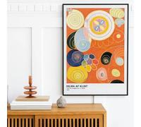 FOKTMS Affiches d'exposition d'art rétro moderne Hilma af Klint, peinture sur toile abstraite de temple, décoration murale de chambre à coucher, photos 50x70 cm sans cadre