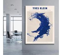 FOKTMS Art Print Exposition Yves Klein Blue Monochrome 50x70cm Pas de Cadre