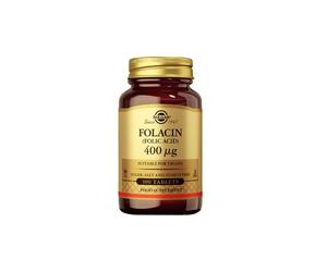 Folacin (Acide Folique) 400 mcg 100 Comprimés Solgar