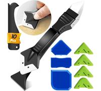 FOLAI 3 En 1 Kit De Calfeutrage En Silicone, Outil De Calfeutrage, Outils De Calfeutrage En Silicone, Grattoir A Coulis, Lisseur Joint Silicone, Pour Évier De Fenêtre Cuisine Salle De Bain