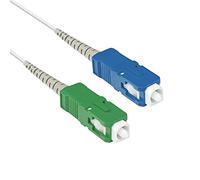 FOLAN Câble Fibre Optique renforcé pour Freebox Free - Qualité supérieur - Rallonge/Jarretière Optique SC-UPC SC-APC (10)
