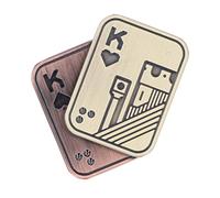 Folanda Fidget Slider Toy, Metal Poker Fidget Slider Adult Fidget Toys, ADHD Autisme Sensory Toys, Anxiété Stress Relief Toys, Office Desk Toys, Gifts for Boyfriend and Father