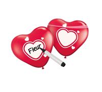 Folat Ballons Coeur Inscriptibles 6 pièces