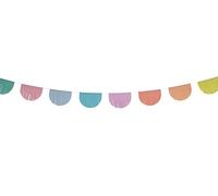 Folat 18987 Guirlande à franges Pastel - 6 mètres