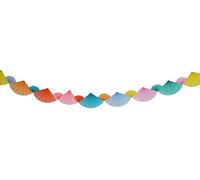 Folat 18989 Guirlande avec éventails Pastel - 4 mètres