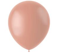 Folat 19617 Ballons Vintage Rose 33cm 10 pièces - Lot de 10 ballons gonflables rose de 33 cm à l'hélium comme Anniversaire Mariage Baby Shower Baptême Décoration de Fête