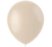 Folat 19618 Ballons Vintage Beige 33cm 10 pièces - Lot de 10 ballons gonflables Creamy Latte de 33 cm à l'hélium comme Anniversaire Mariage Baby Shower Baptême Décoration de Fête