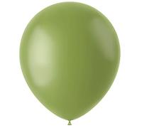Folat 19619 Ballons Vintage Vert 33cm 10 pièces - Lot de 10 ballons gonflables Vert Olive Sauge de 33 cm à l'hélium comme Anniversaire Mariage Baby Shower Baptême Décoration de Fête