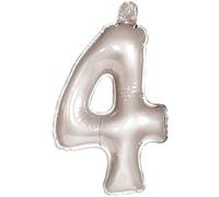 Folat 20229 Chiffre Gonflable 4 Argenté