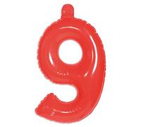 Folat 20238 Chiffre Gonflable 9 Rouge
