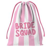 Folat 21434 Sacs à Dos de Mariage avec Cordon de Serrage Sac cadeau - Bride - She Said Yaasss - Polyester - Rose Bride Team pour Fête de Bachelorette