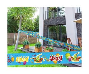Folat 21813 Ruban adhésif pour carnaval Bleu 15 m