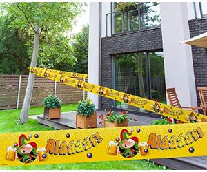 Folat 21815 Ruban adhésif pour barricade Jaune 15 m