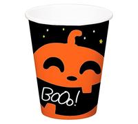 Folat Gobelets 'BoOo BoOo-250 ml-6 pièces fête, Hantée Halloween Decorations, Soirée à Thème: Squelette, Fantôme Citrouille, La Sorcière, 23869, Multicolore