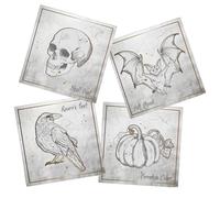 Folat 23890 Halloween Décoration - Serviettes - Creepy Curiosities - 33 x33 cm - 20 pièces