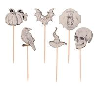 Folat 23893 Halloween Décoration - Pics - Creepy Curiosities - 6 pièces