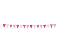 Folat 24312 papier rose Bannière Drapeau Fanion-Perfect Pink-6 mètres fête de mariage pour festival, carnaval, décoration d'anniversaire, baby shower filles