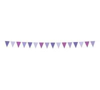 Folat 24336 papier violet Bannière Drapeau Fanion-Posh Purple-6 mètres fête pour festival, carnaval, décoration d'anniversaire