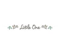 Folat 25014 Shower-Fanion Lettre Blooming Baby Little One-1,5 mètre-pour Révélation de Genre Decoration, Gris