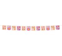 Folat 25034 Groovy Hippie Boho Party - Bannière de Drapeaux - Boho Girlz - 6 mètre - Rétro Rainbow Peace pour Décorations