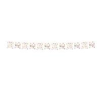 Folat 26864 Décoration Anniversaire blanche avec étoiles colorées - Drapeau fanion - Starburst - 6 mètre - Déco Accessoires pour Party Fête d'anniversaire pour enfants et adultes