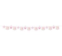 Folat- Wimpelkette-Pretty Princess-6 Meter, 27489, Rose