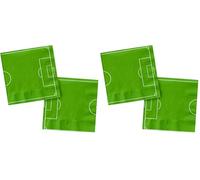Folat 27569 Football Bleu Vert Serviettes - Fantastic Football - 33 x 33-20 pièces - Décoration d'anniversaire et le Thème du Football (Lot de 2)
