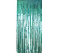 Folat 27587 fête-Turquoise Étincelant-1 x 2 m-Foil Fringe Rideau Tinsel pour Mur Photographie, Mariage, Anniversaire Party