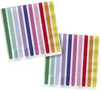 Folat 27769 Décoration d'anniversaire et de fête colorée - Serviettes - Stripetastic - 33 x 33 cm - 20 pièces - Articles de fête pour enfants et adultes