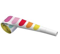 Folat 27800 Décoration d'anniversaire colorée-Sifflets Stripetastic-6 pièces-Articles de fête pour enfants et adultes, Multicolore