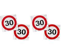 Folat 28373 Serviettes 30 ans - Panneau de signalisation 30-33 x 33 cm - 20 piècessignal d'interdiction, panneaux d'interdiction (Lot de 2)