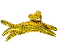Folat 28588 Ballon aluminium en forme - Léopard - 124 x 63 cm - Décoration de fête pour anniversaire d'enfant, thème animaux de la jungle - Ballon aluminium à remplir d'hélium