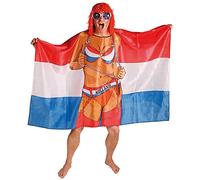 Folat-30410 Poncho Dame Sexy Drapeau Néerlandais 150x100cm, Caricature, 30410, Multicolore