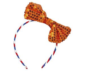 Folat 31089 Tiara Holland Strikje WK EK voetbal Oranje Nederlands elftal, Orange, Taille unique