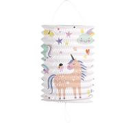 Folat Lampion à Tirer Unicorns & Rainbows-16cm, 50512, Multicolore