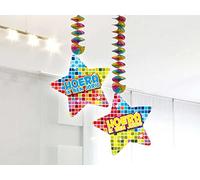 Folat 60904 Bloc de décorations en spirale"Hooray It's My Birthday", multicolore