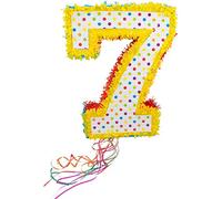 Folat 60947 - Pinata Numéro 7 Multicolore 50 cm - Piñata en Forme de Numéro 7 pour anniversaire de 7 ou 70, Accessoires de Fête