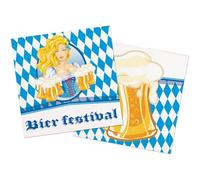 Folat 61487 Oktoberfest Serviettes en papier Motif tasse de bière Multicolore