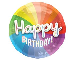 Folat 62842 Ballon aluminium 3D Happy Birthday - 56 cm